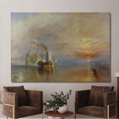 Il Temeraire Combattente Joseph Mallord William Turner jwt12 quadro stampato su tela