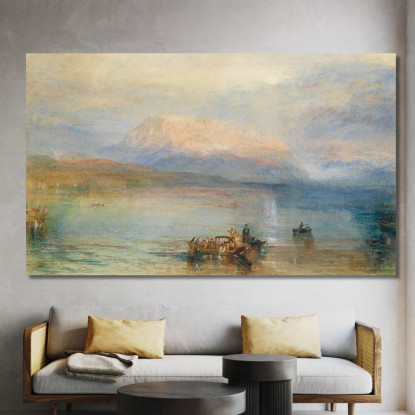 Il Rigi Rosso Joseph Mallord William Turner jwt13 quadro stampato su tela