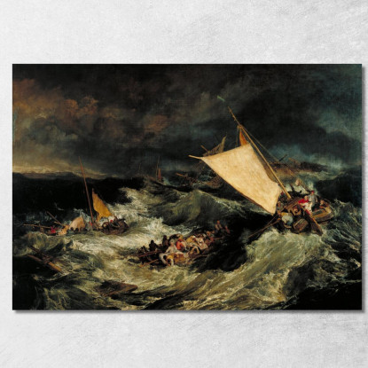 Il Naufragio Joseph Mallord William Turner jwt14 quadro stampato su tela