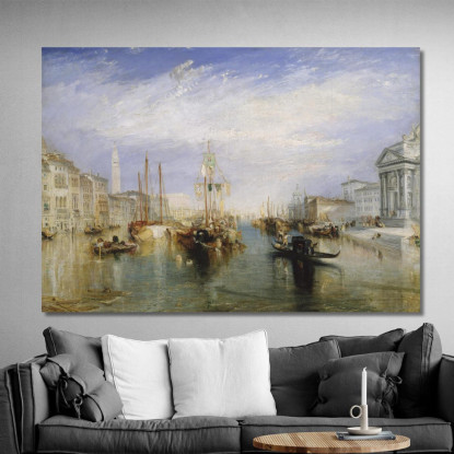 Venice From The Porch Of Madonna Della Salute Joseph Mallord William Turner jwt16 quadro stampato su tela