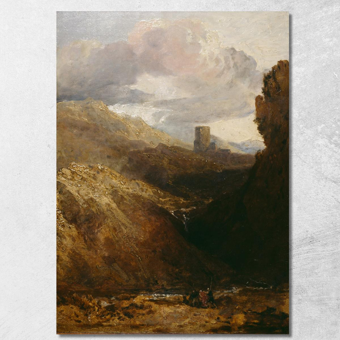 Castello Di Dolbadarn Joseph Mallord William Turner jwt18 quadro stampato su tela