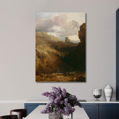 Castello Di Dolbadarn Joseph Mallord William Turner jwt18 quadro stampato su tela