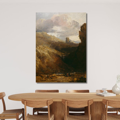 Castello Di Dolbadarn Joseph Mallord William Turner jwt18 quadro stampato su tela