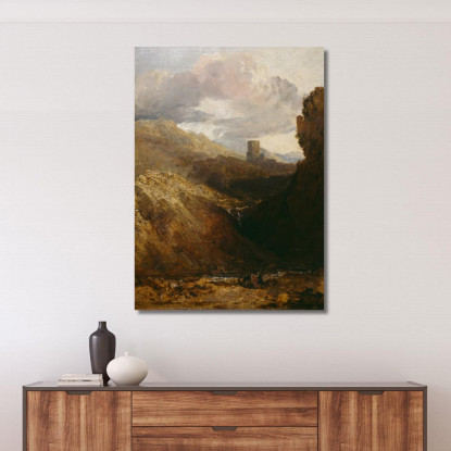 Castello Di Dolbadarn Joseph Mallord William Turner jwt18 quadro stampato su tela