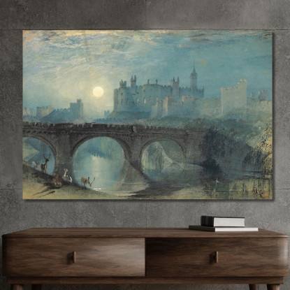 Castello Di Alnwick Joseph Mallord William Turner jwt26 quadro stampato su tela