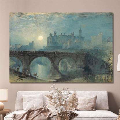 Castello Di Alnwick Joseph Mallord William Turner jwt26 quadro stampato su tela