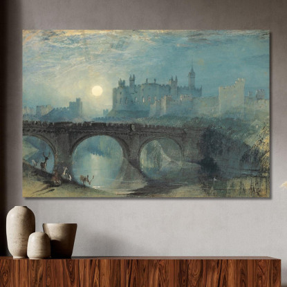 Castello Di Alnwick Joseph Mallord William Turner jwt26 quadro stampato su tela