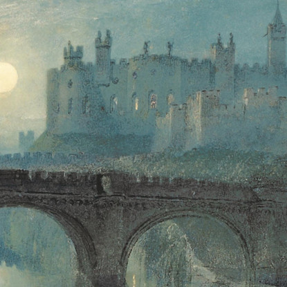 Castello Di Alnwick Joseph Mallord William Turner jwt26 quadro stampato su tela