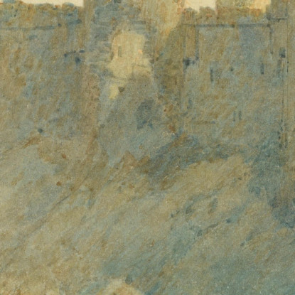 Castello Di Conway Nel Galles Del Nord Joseph Mallord William Turner jwt37 quadro stampato su tela