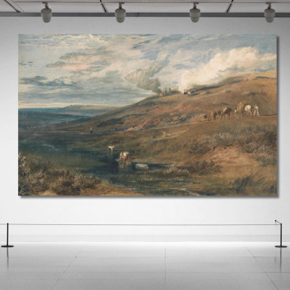 Dartmoor_ La Sorgente Del Tamar E Del Torridge Joseph Mallord William Turner jwt39 quadro stampato su tela