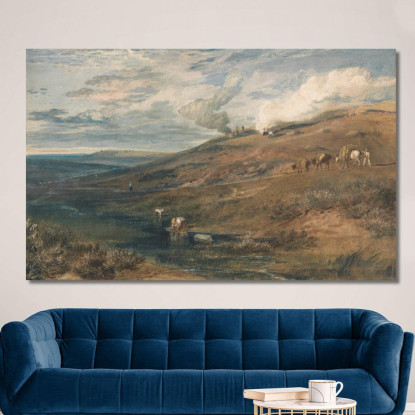 Dartmoor_ La Sorgente Del Tamar E Del Torridge Joseph Mallord William Turner jwt39 quadro stampato su tela