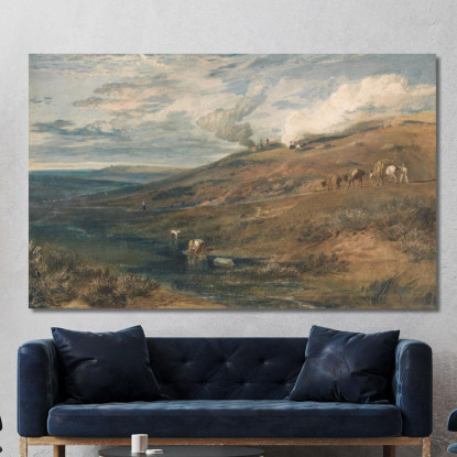 Dartmoor_ La Sorgente Del Tamar E Del Torridge Joseph Mallord William Turner jwt39 quadro stampato su tela