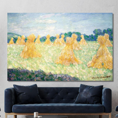 Le Signorine Di Giverny Effetto Sole Claude Monet mnt344 quadro stampato su tela