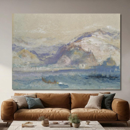Genova Dal Mare Joseph Mallord William Turner jwt50 quadro stampato su tela