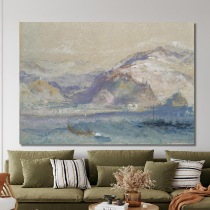 Genova Dal Mare Joseph Mallord William Turner jwt50 quadro stampato su tela