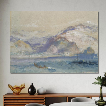 Genova Dal Mare Joseph Mallord William Turner jwt50 quadro stampato su tela