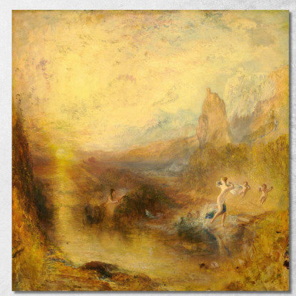 Glauco E Scilla Joseph Mallord William Turner jwt52 quadro stampato su tela