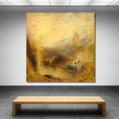 Glauco E Scilla Joseph Mallord William Turner jwt52 quadro stampato su tela