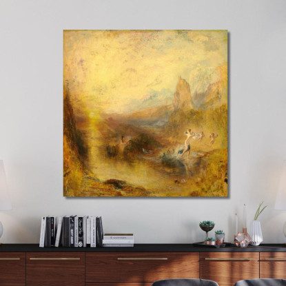 Glauco E Scilla Joseph Mallord William Turner jwt52 quadro stampato su tela