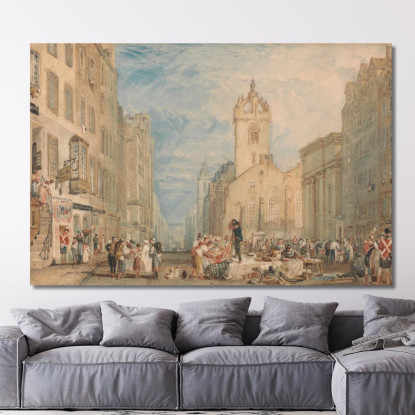 High Street Edimburgo Joseph Mallord William Turner jwt57 quadro stampato su tela