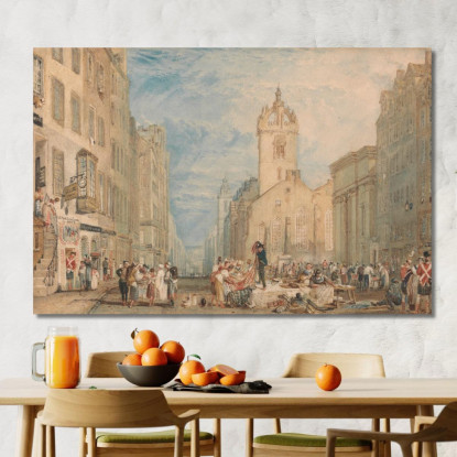 High Street Edimburgo Joseph Mallord William Turner jwt57 quadro stampato su tela