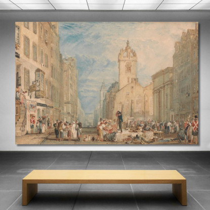 High Street Edimburgo Joseph Mallord William Turner jwt57 quadro stampato su tela
