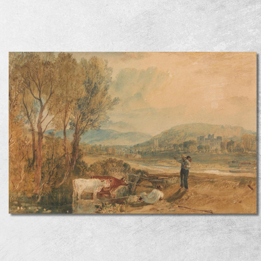 Castello Di Lulworth Dorset Joseph Mallord William Turner jwt75 quadro stampato su tela