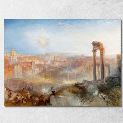 Modern Rome Campo Vaccino Joseph Mallord William Turner jwt80 quadro stampato su tela