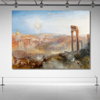 Modern Rome Campo Vaccino Joseph Mallord William Turner jwt80 quadro stampato su tela