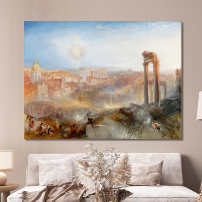 Modern Rome Campo Vaccino Joseph Mallord William Turner jwt80 quadro stampato su tela