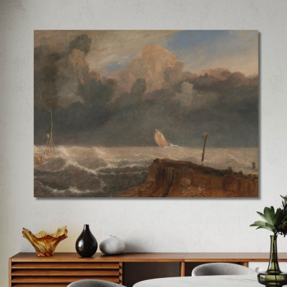 Porto Ruysdael Joseph Mallord William Turner jwt92 quadro stampato su tela