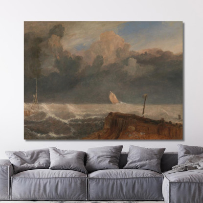 Porto Ruysdael Joseph Mallord William Turner jwt92 quadro stampato su tela
