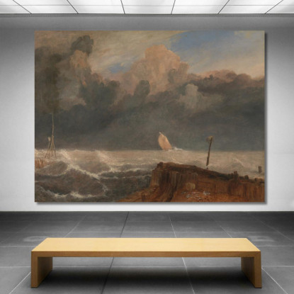 Porto Ruysdael Joseph Mallord William Turner jwt92 quadro stampato su tela