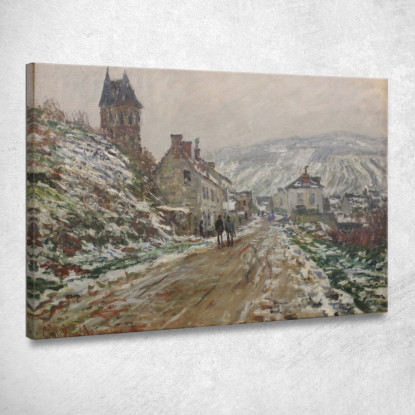 Villaggio Via Vétheuil Claude Monet mnt351 quadro stampato su tela