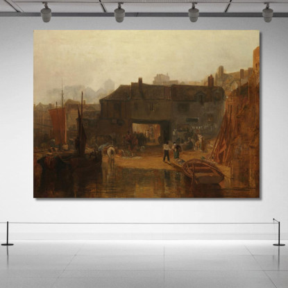 Saltash Con Il Traghetto Acquatico Cornovaglia Joseph Mallord William Turner jwt101 quadro stampato su tela