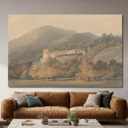 Santa Lucia A Convent Near Caserta Joseph Mallord William Turner jwt102 quadro stampato su tela