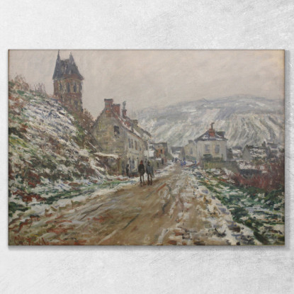 Villaggio Via Vétheuil Claude Monet mnt351 quadro stampato su tela