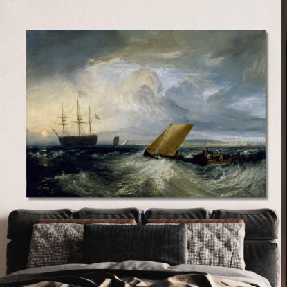 La Trasparenza Vista Dal Nore Joseph Mallord William Turner jwt107 quadro stampato su tela