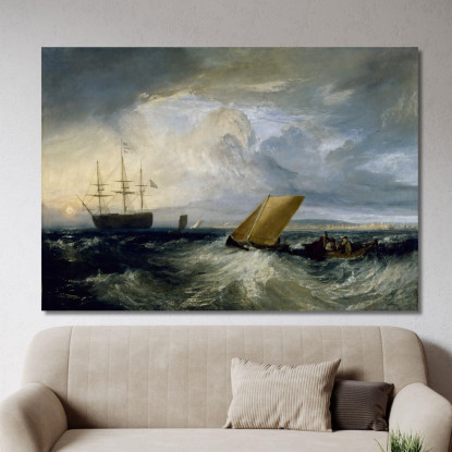 La Trasparenza Vista Dal Nore Joseph Mallord William Turner jwt107 quadro stampato su tela