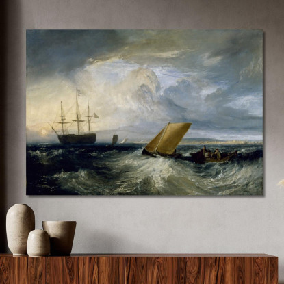 La Trasparenza Vista Dal Nore Joseph Mallord William Turner jwt107 quadro stampato su tela