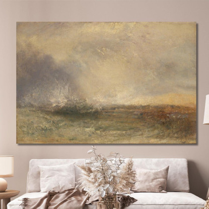 Mare Tempestoso Che Si Infrange Su Una Riva Joseph Mallord William Turner jwt117 quadro stampato su tela