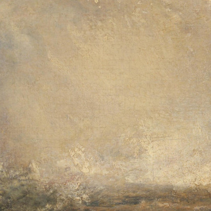 Mare Tempestoso Che Si Infrange Su Una Riva Joseph Mallord William Turner jwt117 quadro stampato su tela
