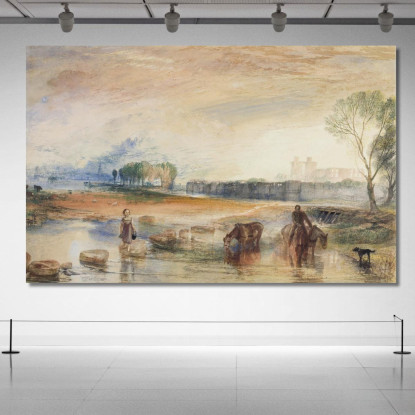Tramonto E Sorgere Della Luna Joseph Mallord William Turner jwt118 quadro stampato su tela