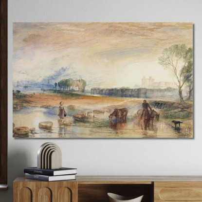 Tramonto E Sorgere Della Luna Joseph Mallord William Turner jwt118 quadro stampato su tela