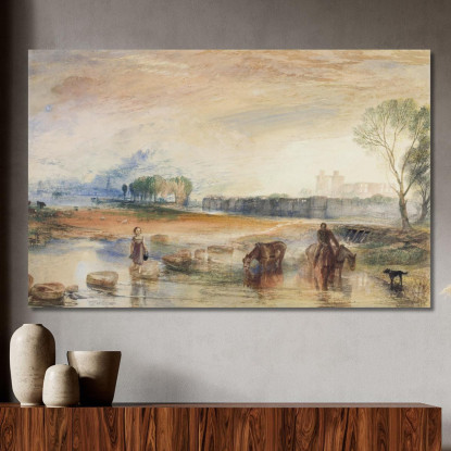 Tramonto E Sorgere Della Luna Joseph Mallord William Turner jwt118 quadro stampato su tela