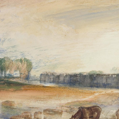 Tramonto E Sorgere Della Luna Joseph Mallord William Turner jwt118 quadro stampato su tela
