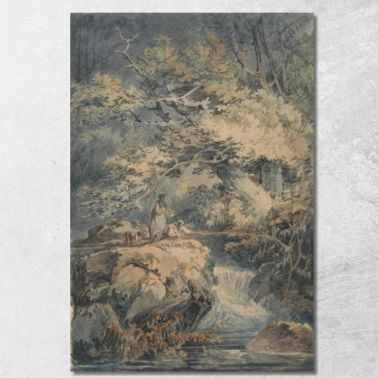 Il Pescatore Joseph Mallord William Turner jwt122 quadro stampato su tela