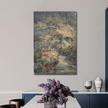Il Pescatore Joseph Mallord William Turner jwt122 quadro stampato su tela