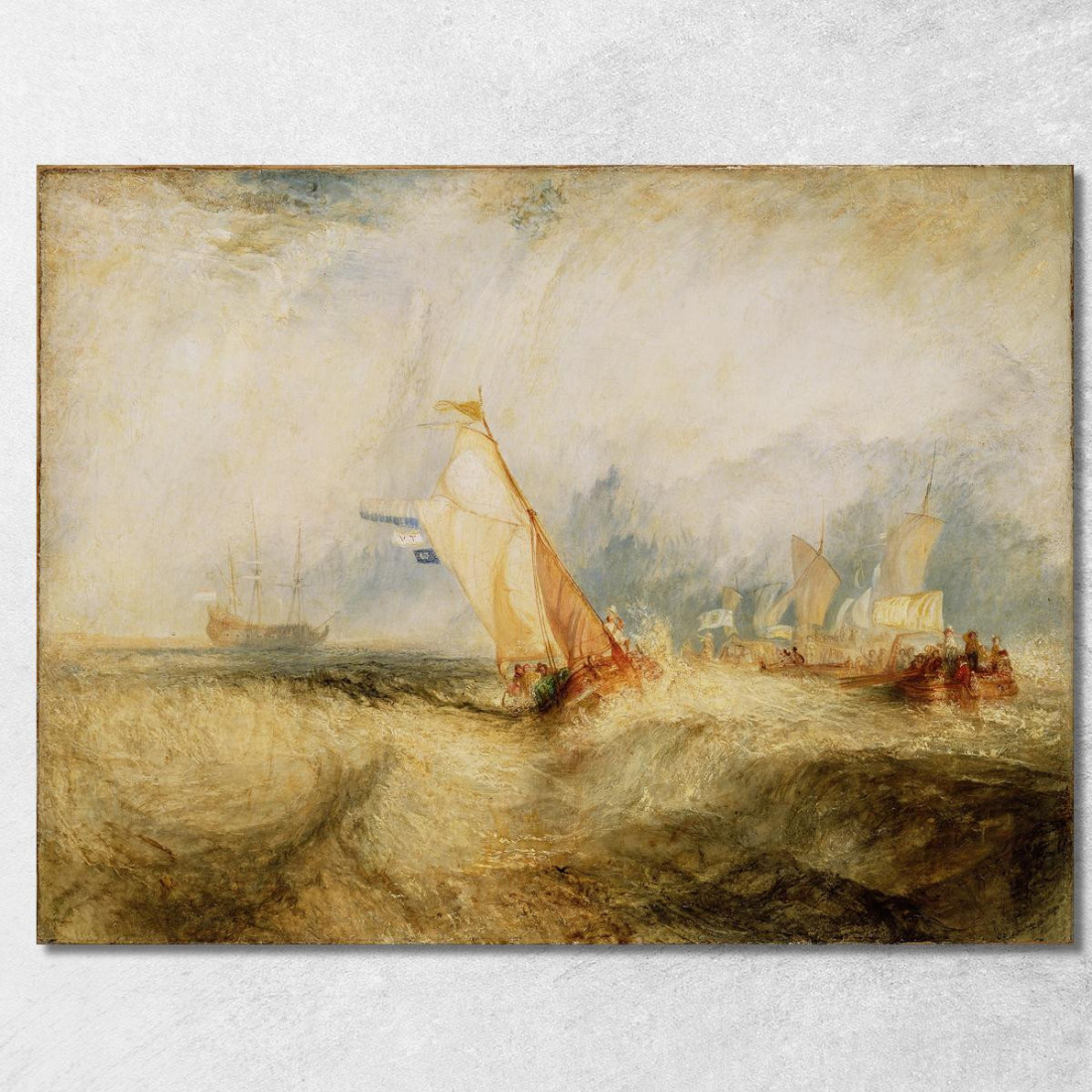 Van Tromp Sta Per Compiacere I Suoi Padroni Joseph Mallord William Turner jwt143 quadro stampato su tela