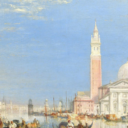 Venice The Dogana And San Giorgio Maggiore Joseph Mallord William Turner jwt144 quadro stampato su tela